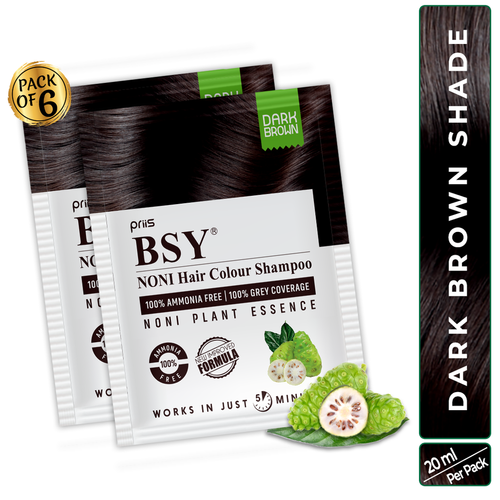 Bsy Noni Dark Brown Hair Color Shampoo 5 Minutes Hair Color Priis Trading Company